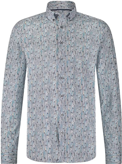 State Of Art Overhemd Striped Pop - Maat 3XL - Heren - Overhemden Casual