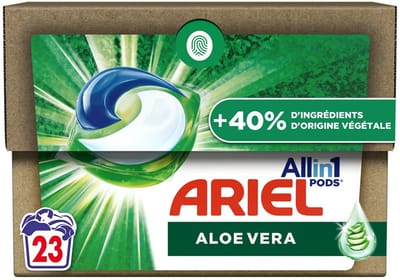 Ariel All-in-1 PODS – Aloë Vera – Wasmiddelcapsules – 23 stuks – +40% plantaardige ingrediënten