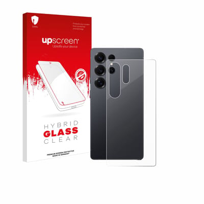 upscreen - Screenprotector voor Samsung Galaxy S25 Ultra (Achterkant) - Folie Beschermfolie Beschermglas transparant