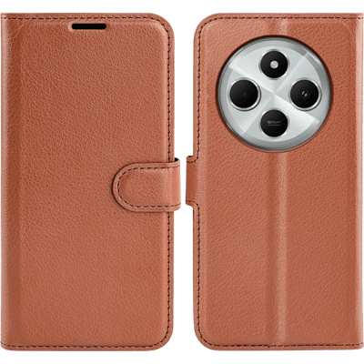 Mocaa Xiaomi Redmi 14C Slim-Fit Book Case Bruin