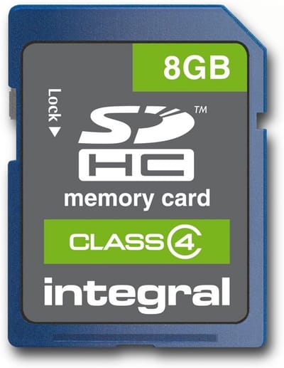 8GB SDHC Klasse 4 Geheugenkaart Blauw