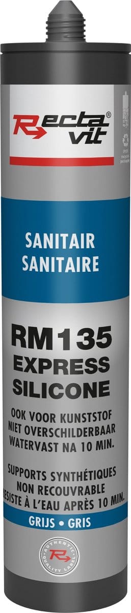 Rectavit - RM135 Sanitair Express (Silicone) - 310 ml - Grijs