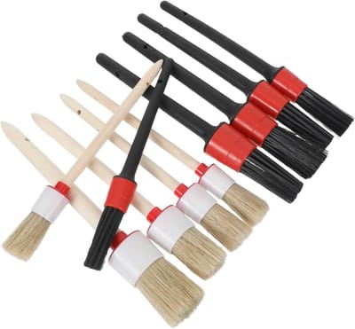Auto Interieur Borstels - Detailing Borstels - Precisie Reiniging - Zachte Ronde Kop - 23.5 cm - Diverse kleuren