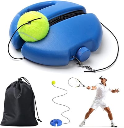 Tennis Trainingsset met 2 Tennisballen, Ideaal voor Kinderen en Volwassenen, Perfect voor Tuin, Park en Buitenactiviteiten