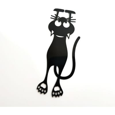 Marque-pages chat noir Kawaii pour livres, marque-page Animal stéréo 3D, papeterie cadeaux pour étudiants et enseignants, 2/5 pièces 2Pcs