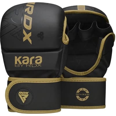 RDX Sports F6 Kara - MMA Bokshandschoenen - Training - Boksen - Kunstleer - Goud - S/M