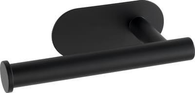 WENKO Turbo-Loc® Toiletrolhouder Orea RVS zwart mat - WC Rolhouder - Bevestigen zonder boren - Zelfklevend - 10 jaar garantie