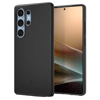 Spigen Thin Fit MagFit Hoesje Geschikt voor Samsung Galaxy S25 Ultra - Back Cover Compatibel met MagSafe en Qi2 - Zwart