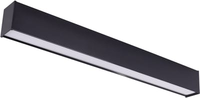 DAN Plafondlamp - LED Batten - LED Armatuur - Aanpasbare kleur CCT - 18w - 2940 Lumen - Keuken / Woonkamer / Bureau - Zwart 600mm