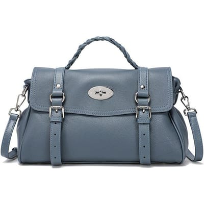 Dameshandtas van echt leer High-end pendeltas Nieuw natuurlijk leerpatroon Schoudertas Grote capaciteit Crossbodytas gray