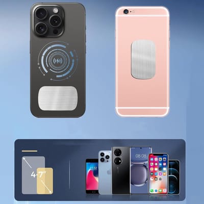 REDOM Magnetische Telefoonhouder Auto Dashboard - 360° Draaibaar & Opvouwbaar - Sterke Grip & Universeel - Voor Smartphone Navigatie in Auto - Zinklegering & ABS - Zwart