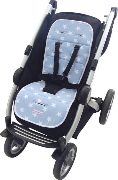 Wallabiezzz Buggy Inlegkussen - Ster Lichtblauw