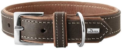 Hunter Hondenhalsband Porto Donkerbruin Maat 35