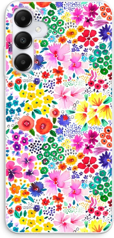 Case Company® - Hoesje geschikt voor Samsung Galaxy A05s hoesje - Little Flowers - Soft Cover Telefoonhoesje - Bescherming aan alle Kanten en Schermrand