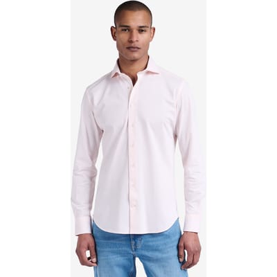 No Label Specialist Knitted Cotton Light Pink Maat: S | Zakelijke Overhemden Outlet | Heren | Roze