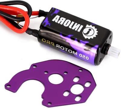 INJORA High Torque Brushed Motor 50T 050 Pro met Metalen Beugel Upgrade Onderdelen voor 1:24 RC Crawler Axial SCX24 AXI90081 AXI00002 Gladiator Bronco C10 JLU Deadbolt