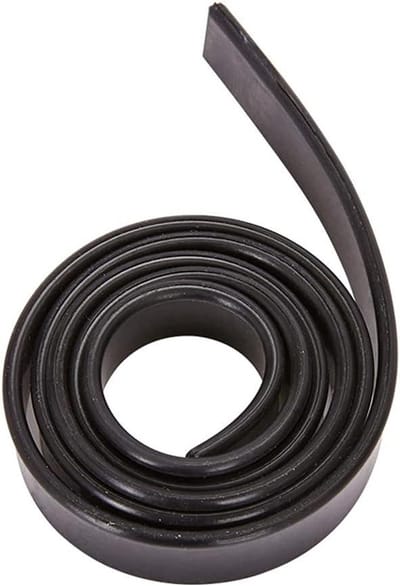 Raamwisser Vullingen - Zuigmond Rubber - Gladde Oppervlakken Reinigen - Natuurlijk Rubber - 105 cm - Zwart