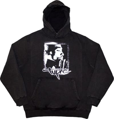 Tupac - Spray Photo Hoodie/trui - S - Grijs