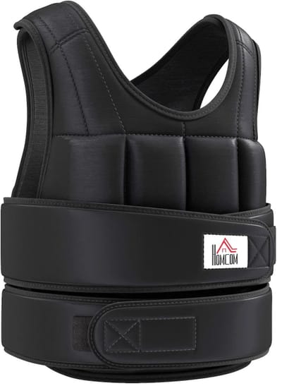 Verstelbaar Gewichtsvest 20KG - Weighted Vest - Gewichtsvesten - Gewichten - 38 Standen - Krachtraining & Crossfit Trainingsvest - Hardlopen - Crossfittvest - Cardio - Calisthenics - Zwart