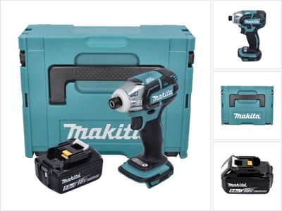 Makita DTS 141 T1J accuschroevendraaier 18 V 40 Nm 1/4" borstelloos + 1x oplaadbare accu 5.0 Ah + Makpac - zonder oplader