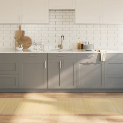 vidaXL - Vloerkleed - rechthoekig - 70x400 - cm - bamboe - lichtnaturel