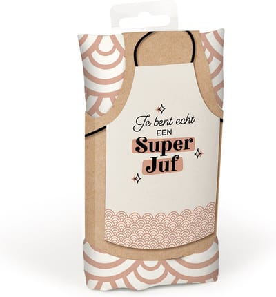 Keukenschort Juf Cadeautip !!
