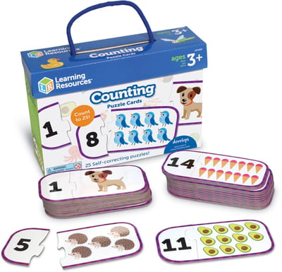 Learning Resources Getallen Puzzelkaarten - Tellen van 1 t/m 25 - 3+