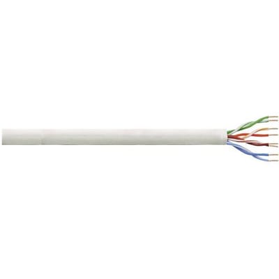 LogiLink CPV0015 Netwerkkabel CAT 5e U/UTP 4 x 2 x 0.13 mm² + 2 x 2 x 0.13 mm² Grijs 305 m