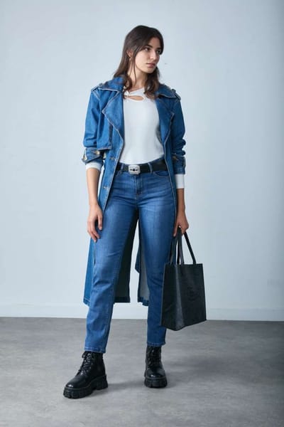 Broek Toxik3 normale taille slim fit push-up jeans