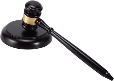 Solacis Voorzittershamer - Hamer - Houten hamer - Voorzittershamer met slagbok - Veilinhamer - Must have!
