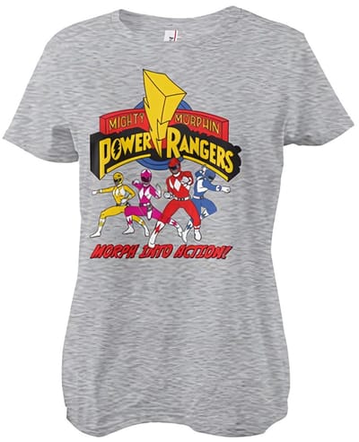 Power Rangers Dames Morph Into Action -T-shirt in meisjesstijl