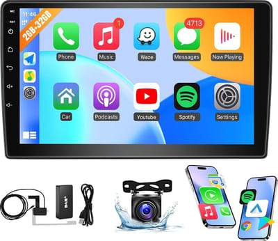 ESSGOO 2+32GB Autoradio - Geschikt Voor Fiat Ducato 2006 t/m 2022 / Peugeot Boxer & Citroen Jumper 2011 t/m 2015 - 9 Inch IPS TouchScreen Radio Scherm - Draadloos Apple Carplay & Android Auto - GPS, Bluetooth, Wifi - DAB+ Achteruitrijcamera