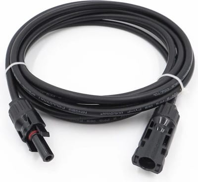 MC4 verlengkabel - Male + Female connector - 1 meter - 4mm