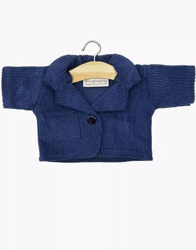 Minikane Gordi Poppenkleding Blauwe Jas 34 cm