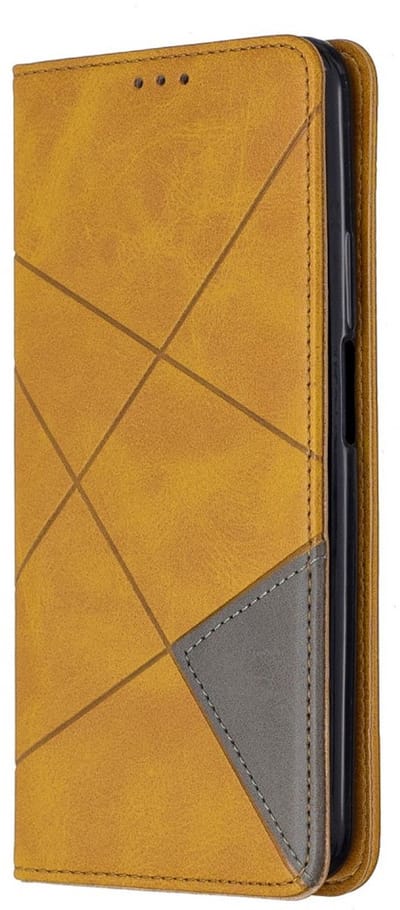 Coverup Hoesje - Geschikt voor Huawei P Smart Pro Hoesje - Coverup Geometric Book Case - Bruin