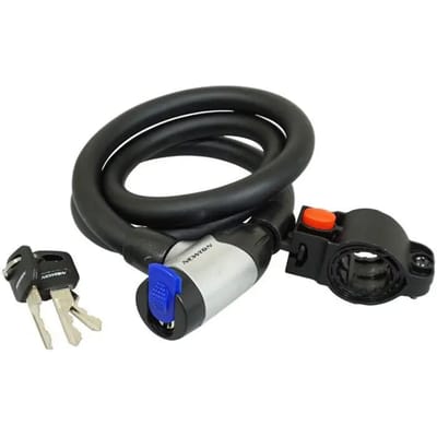 Spiraal fietsslot met slotdeksel met houder + 2 sleutels Newton