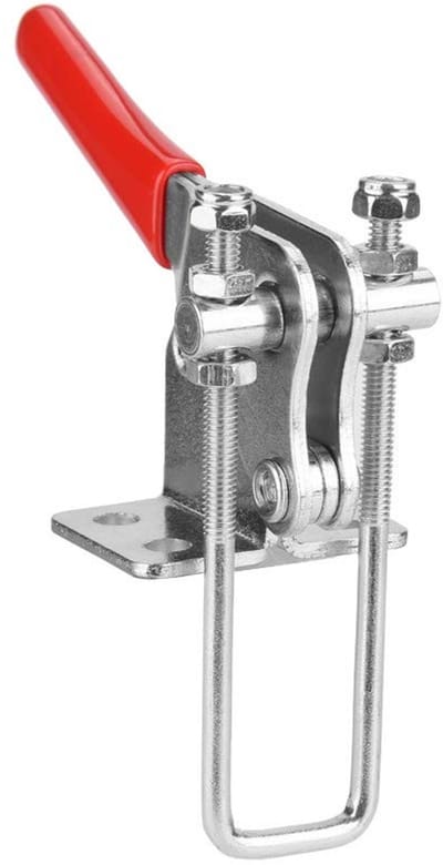 Dailygoods- Snelontgrendeling Tang 90 Graden - Verzinkt IJzer - Robuust Handgereedschap - Trekkracht 950 kg - Duurzaam - Verstelbaar - Tuimelklem