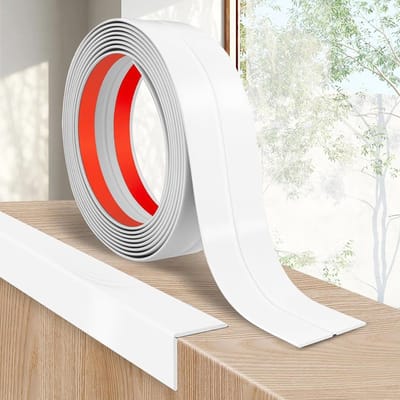 Hoekbeschermers voor Wanden, 4cm x 3M Witte Kunststof Randen voor Tegelafwerking en Muurafwerking, Veiligheid en Bescherming voor Kinderen
