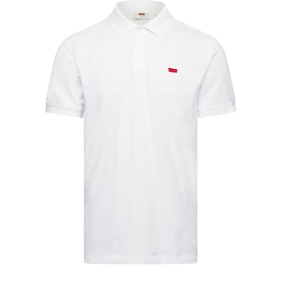 Men's Levis Slim Housemark Polo Bright Whi in Bright White