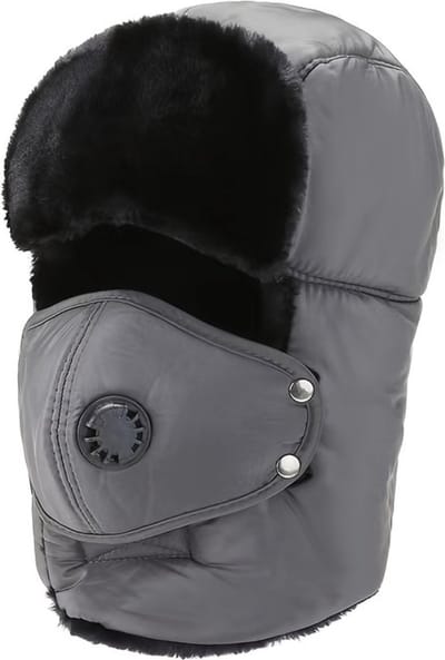 Nivard Wintermuts - Heren - Dames - Volwassenen - Muts - Ski Mask - Bivakmuts - Balaclava - Ski Masker - Face Mask - Full Face Mask - Winter - Warm - Grijs