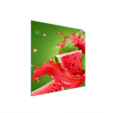 TMK ArtDeko - Glazen Beschermplaat - 50x52 cm - Arbuz - Snee- en Kookplaatbescherming