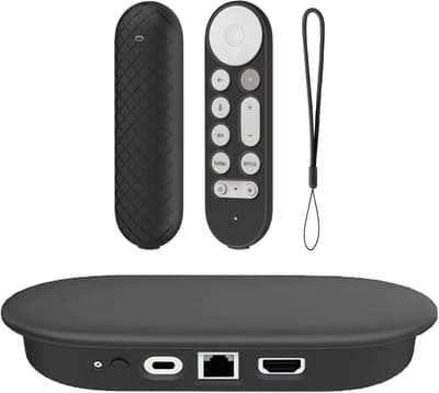 Beschermhoes Set - Afstandsbediening Cover - Streamer Beschermen - Precieze Pasvorm - 2 Stuks - Zwart
