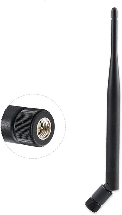 Wifi Antenne - Versterker Signaal - Netwerk Verbetering - Omnidirectioneel 5dBi - 22 x 10 x 3 cm - Zwart