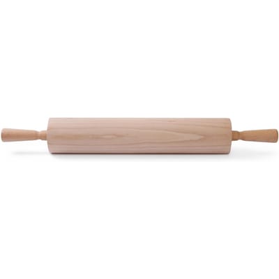 HENDI Houten deegroller – massief beukenhout – ergonomische handgrepen – soepel draaiende kogellagers – 75x640 mm