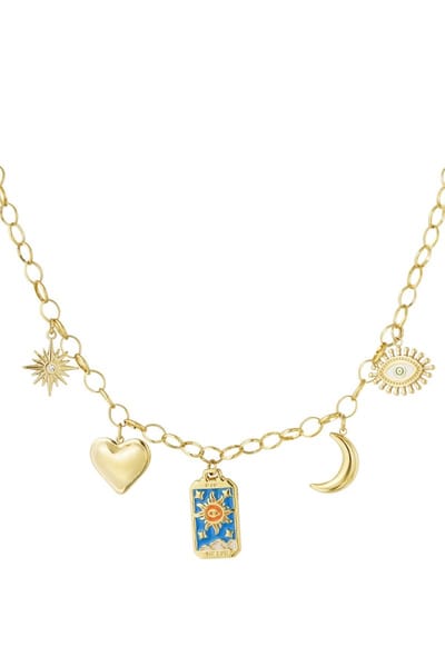 Bedelketting Dreamchaser | Schakelketting | Gouden ketting | Stainless steel ketting | Statement ketting | Waterproof | Nikkelvrij | Sint | Cadeau | Kerst | Dames sieraden