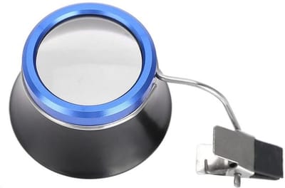 Clip-On Lenzenvloeistof Vergrootglas - Draagbaar Vergrootglas - Ideaal voor Juweliers - 20X Vergroting - Perfect voor Sieraden en Horloge...