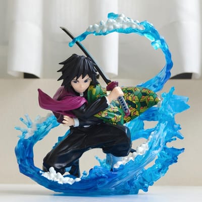 Demon Slayer Zero Tomioka Giyuu Anime Actie Model 17cm Pvc Collectie Model Speelgoed Ornament Kimetsu No Yaiba Pop Kerstcadeau Speelgoed black