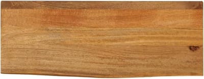 Houten Tafelblad - Werkblad Massief - Tafel Opfrissen - Natuurlijke Rand Design - 80x40 cm - Eikenhout Kleur