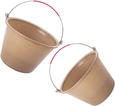 Heavy Duty Cementemmer - Bouwemmer Modderemmer - Bouw en Verbouwing - Duurzaam Kunststof Materiaal - 30 Liter Capaciteit - Grijs