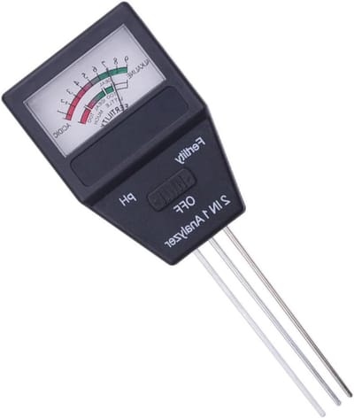 Bodem Tester - Vochtmeter PH - Planten Verzorgen - 3-Naalds Detectie - 26 x 10.5 cm - Zilver